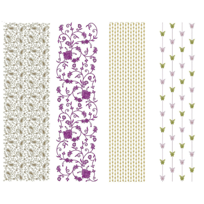 50 All Over Embroidery Designs | June 2021 Bulk Download