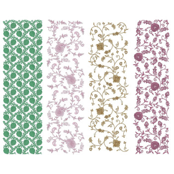 50 All Over Embroidery Designs | June 2021 Bulk Download