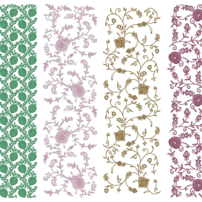 50 All Over Embroidery Designs | June 2021 Bulk Download