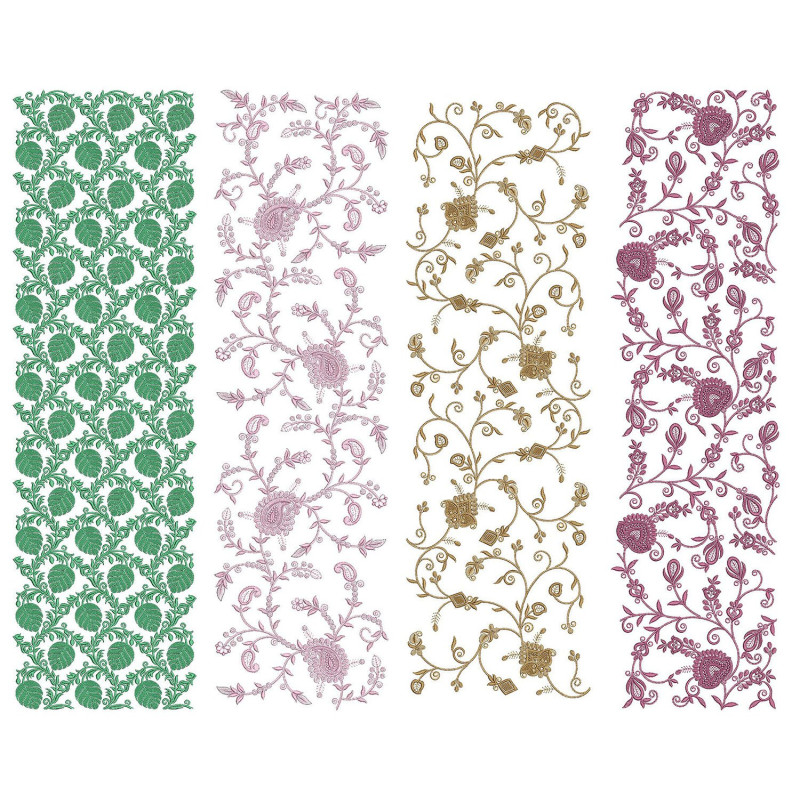 50 All Over Embroidery Designs | June 2021 Bulk Download