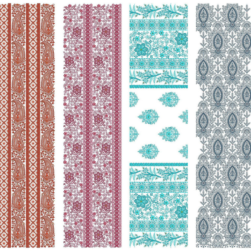 50 All Over Embroidery Designs | June 2021 Bulk Download