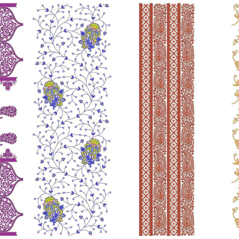 50 All Over Embroidery Designs | June 2021 Bulk Download