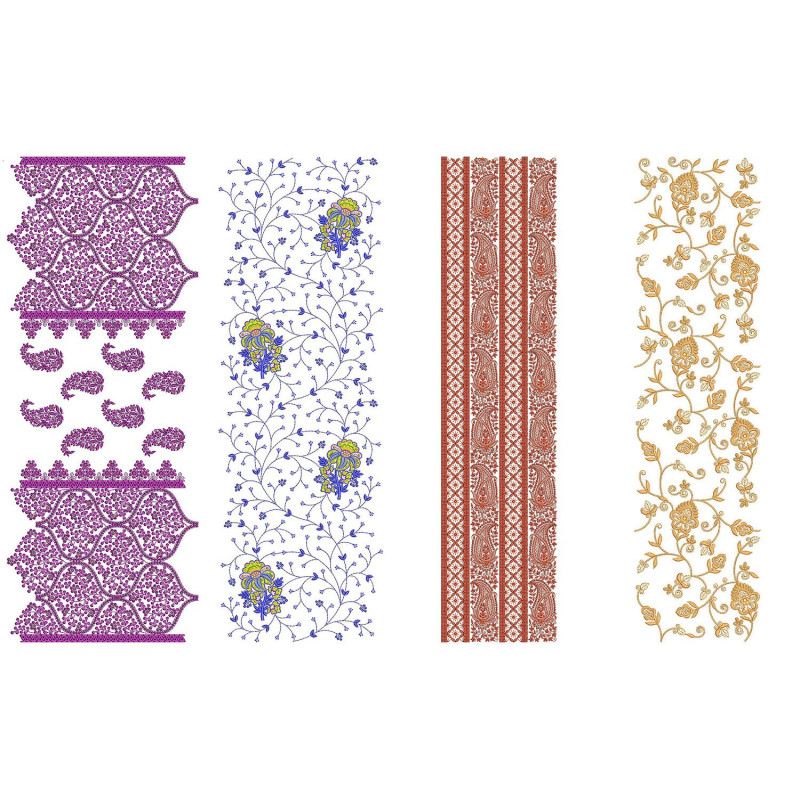 50 All Over Embroidery Designs | June 2021 Bulk Download