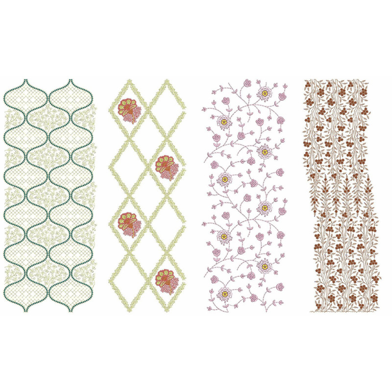 50 All Over Embroidery Designs | June 2021 Bulk Download