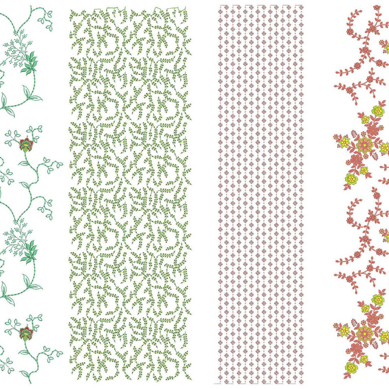 50 All Over Embroidery Designs | June 2021 Bulk Download