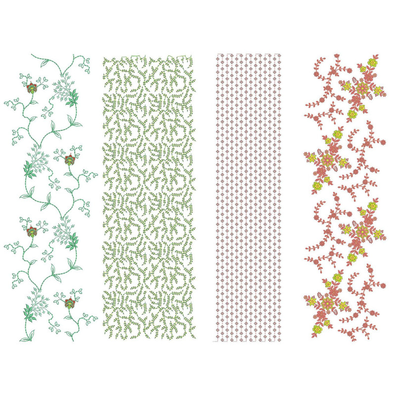 50 All Over Embroidery Designs | June 2021 Bulk Download