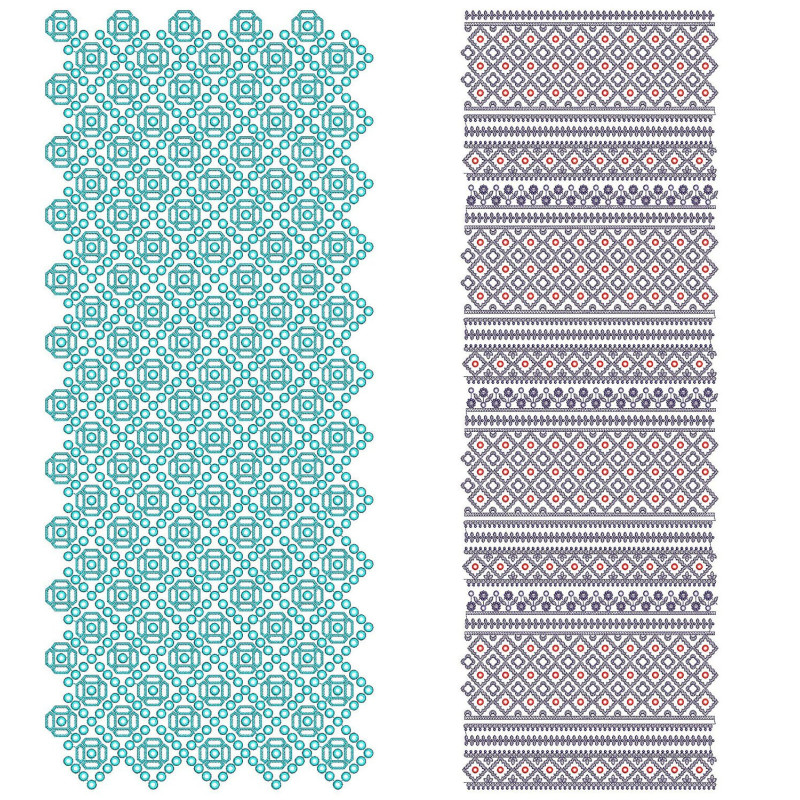 50 All Over Embroidery Designs | June 2021 Bulk Download