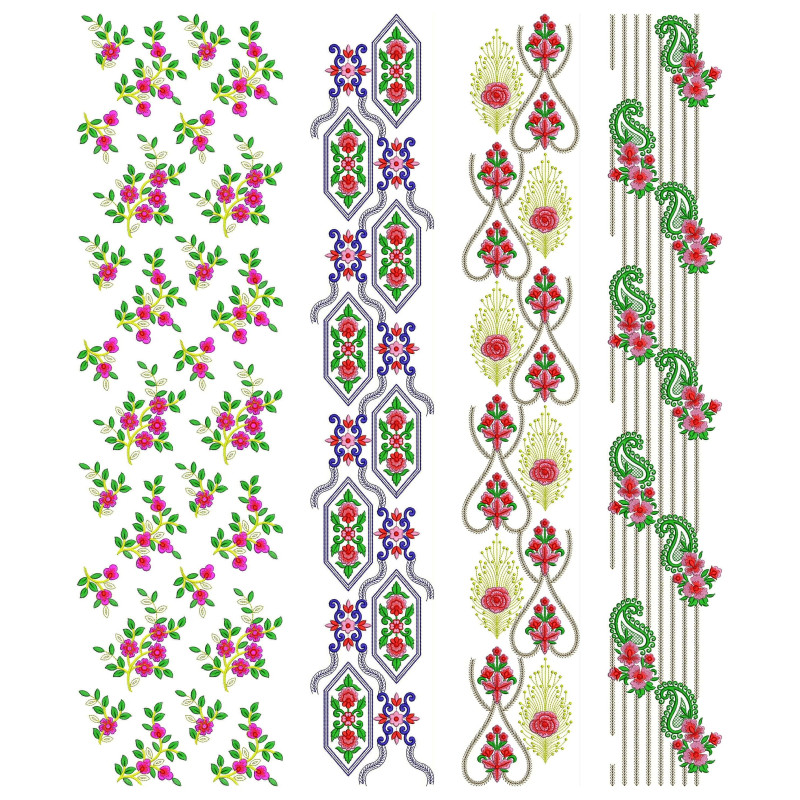 50 All Over Embroidery Designs | November 2020 Bulk Download