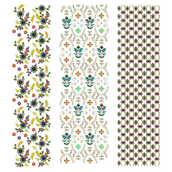 Pack Of 15 Allover Embroidery Designs