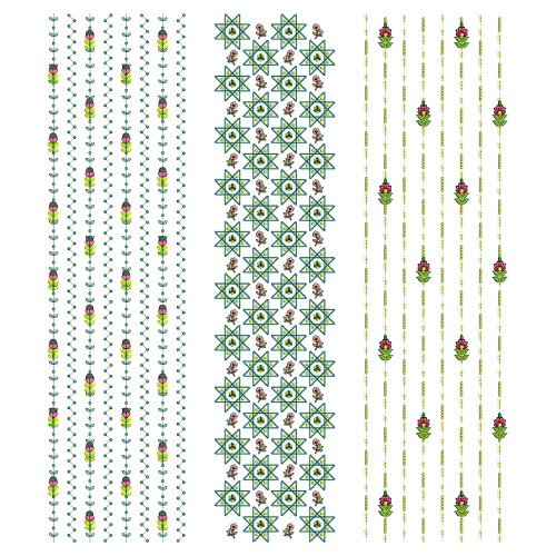 Pack Of 15 Allover Embroidery Designs