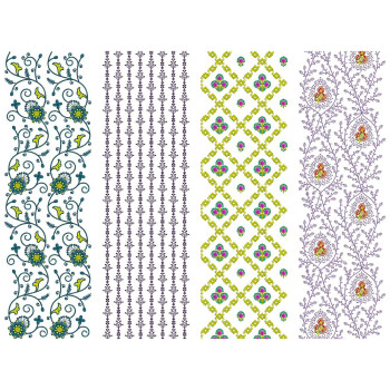10 All Over Embroidery Designs | August 2021 Bulk Download Vol-1