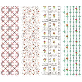 10 All Over Embroidery Designs | August 2021 Bulk Download Vol-2