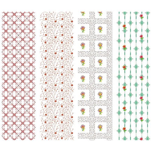 10 All Over Embroidery Designs | August 2021 Bulk Download Vol-2