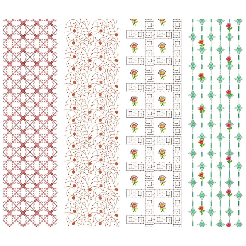 10 All Over Embroidery Designs | August 2021 Bulk Download Vol-2