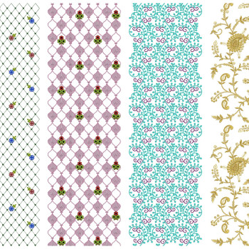 10 All Over Embroidery Designs | August 2021 Bulk Download Vol-3