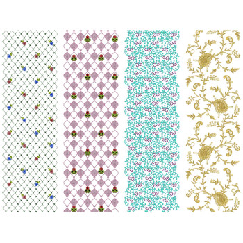 10 All Over Embroidery Designs | August 2021 Bulk Download Vol-3