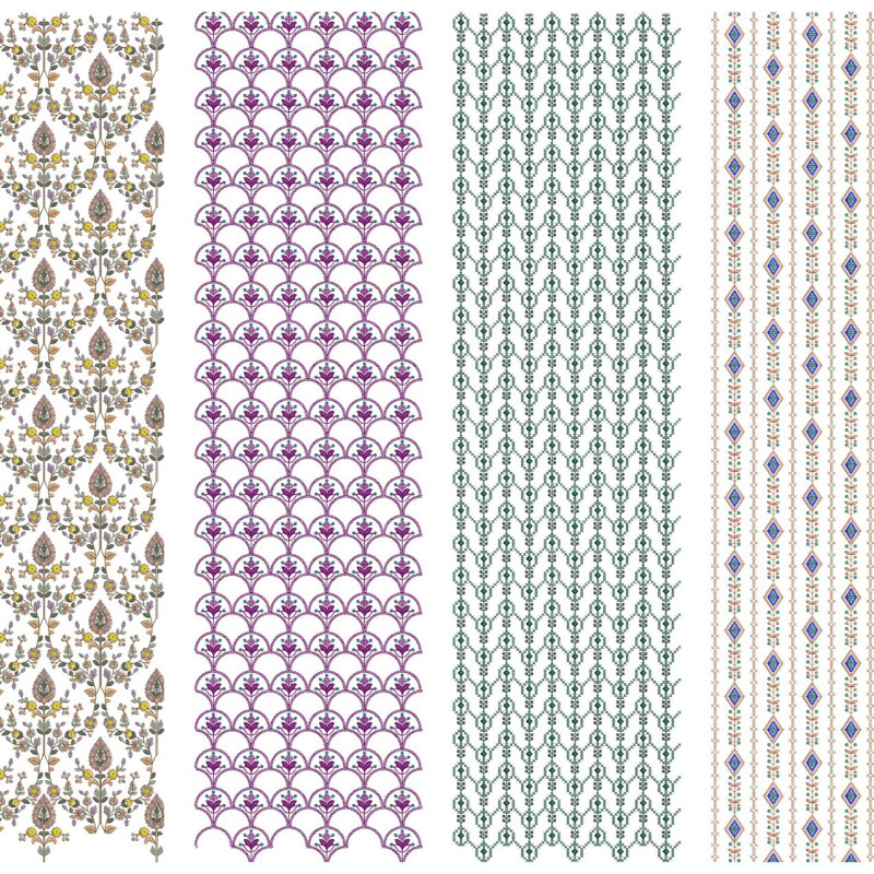 10 All Over Embroidery Designs | August 2021 Bulk Download Vol-1