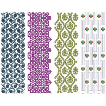 10 All Over Embroidery Designs | August 2021 Bulk Download Vol-3