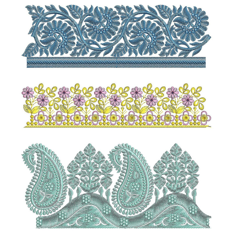 50 Lace Embroidery Designs | June 2021 Bulk Download