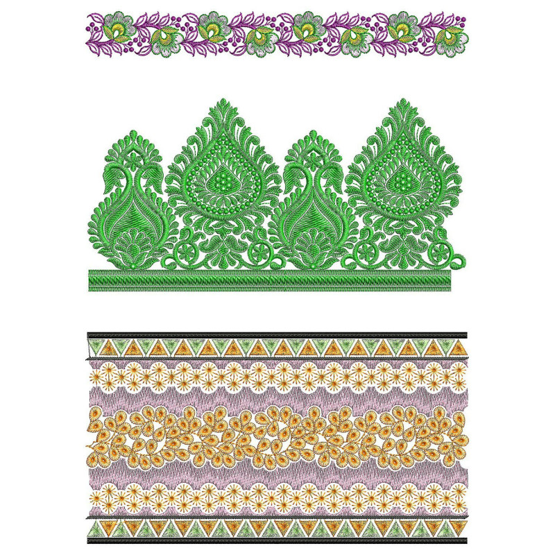 50 Lace Embroidery Designs | June 2021 Bulk Download