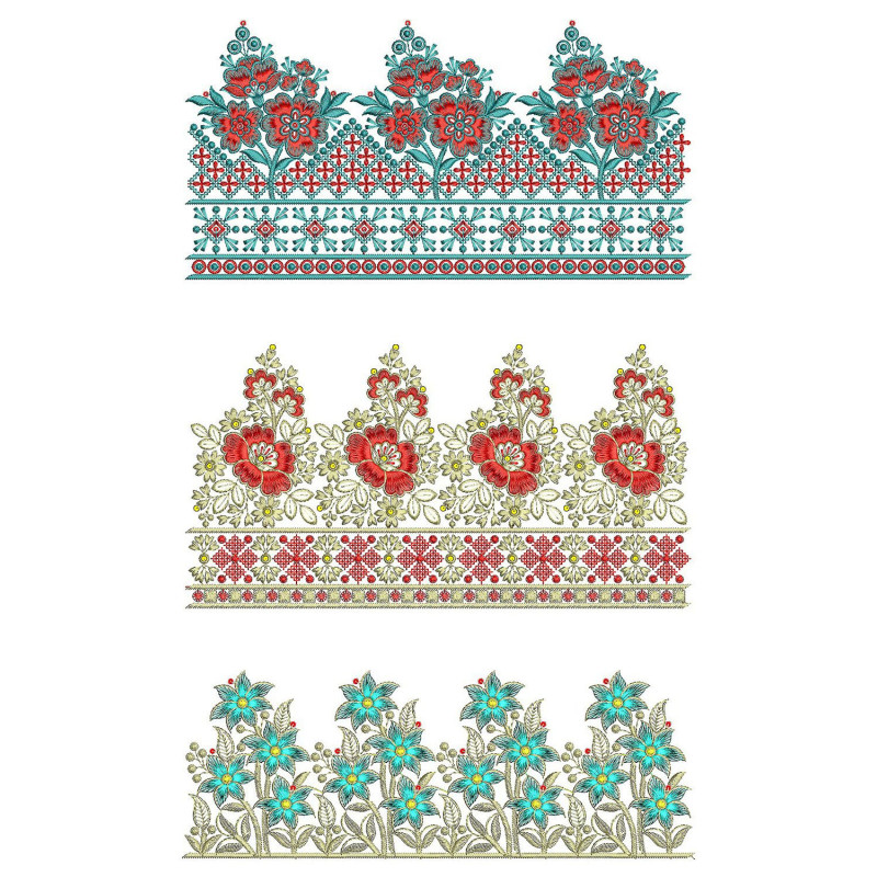 50 Lace Embroidery Designs | June 2021 Bulk Download
