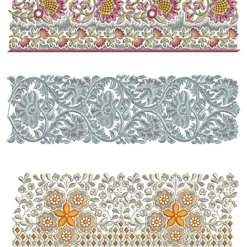 50 Lace Embroidery Designs | June 2021 Bulk Download