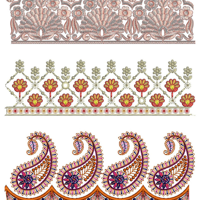 50 Lace Embroidery Designs | June 2021 Bulk Download