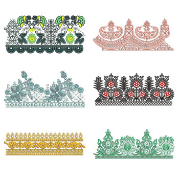 50 Lace Embroidery Designs | April 2021 Bulk Download