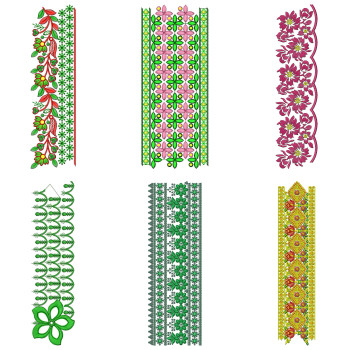 50 Lace Embroidery Designs | February 2021 Bulk Download