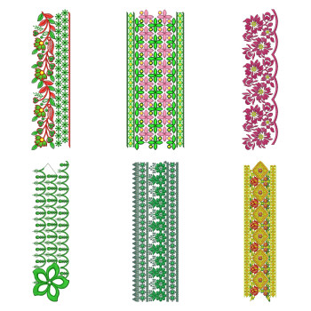 50 Lace Embroidery Designs | February 2021 Bulk Download