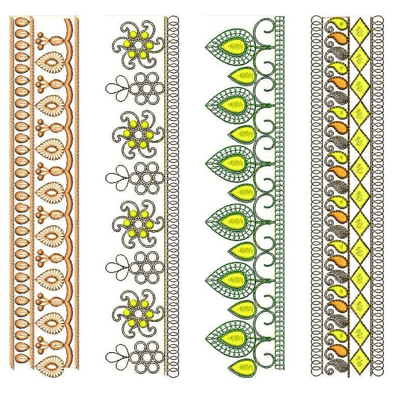 50 Lace Embroidery Designs | December 2020 Bulk Download