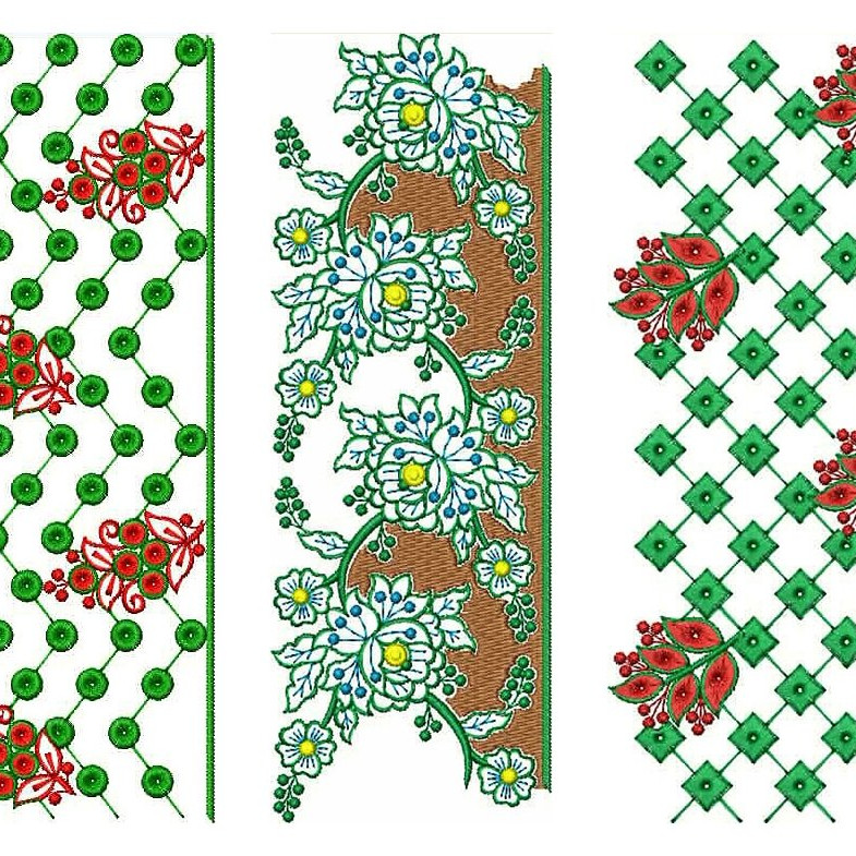 50 Lace Embroidery Designs | December 2020 Bulk Download