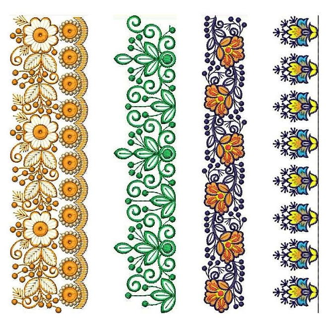 50 Lace Embroidery Designs | December 2020 Bulk Download