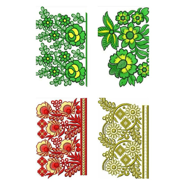 50 Lace Embroidery Designs | December 2020 Bulk Download