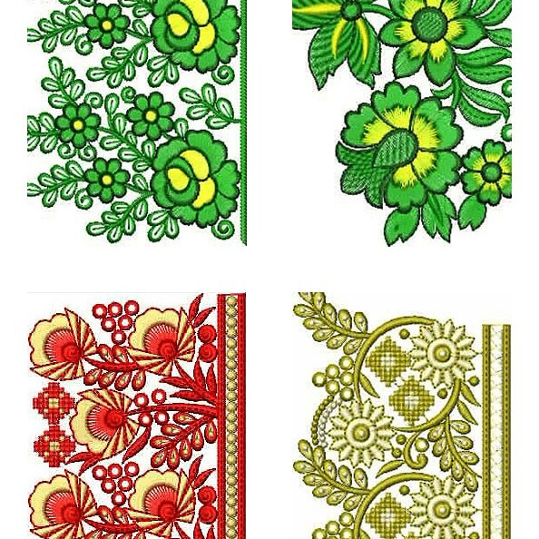 50 Lace Embroidery Designs | December 2020 Bulk Download