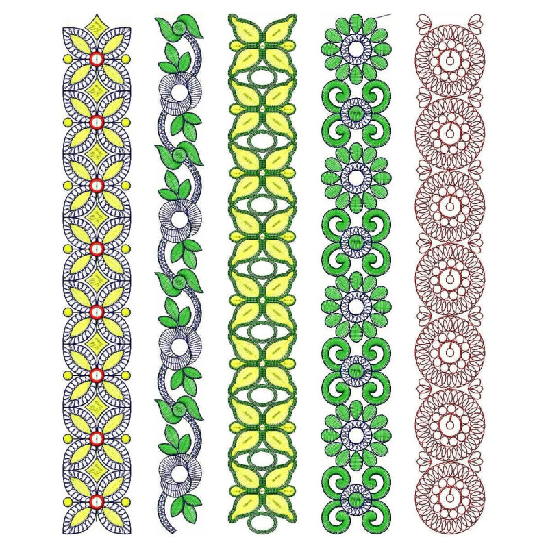 50 Lace Embroidery Designs | December 2020 Bulk Download