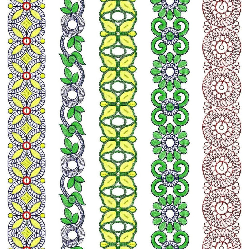 50 Lace Embroidery Designs | December 2020 Bulk Download