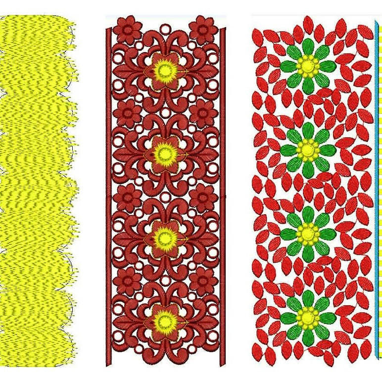 50 Lace Embroidery Designs | December 2020 Bulk Download