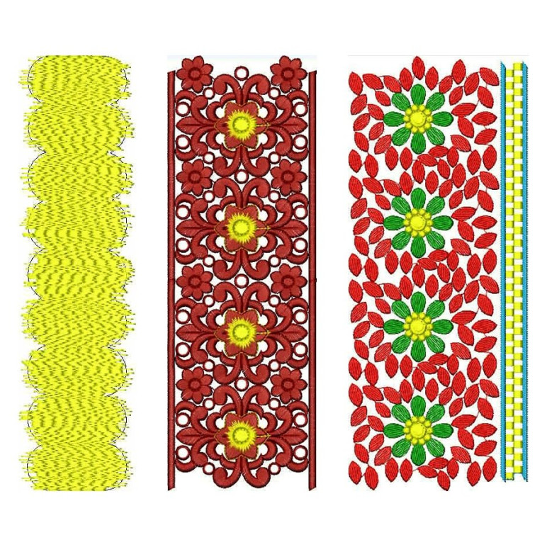 50 Lace Embroidery Designs | December 2020 Bulk Download