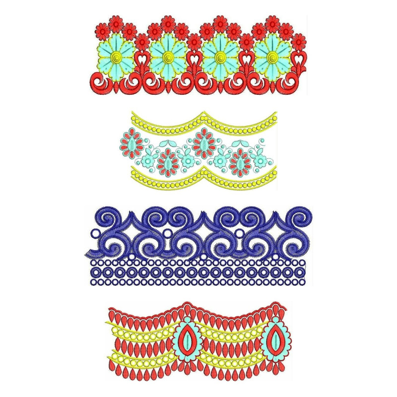 50 Lace Embroidery Designs | November 2020 Bulk Download