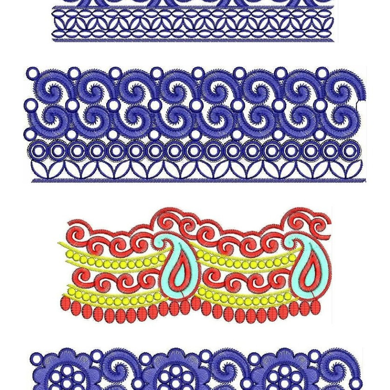 50 Lace Embroidery Designs | November 2020 Bulk Download