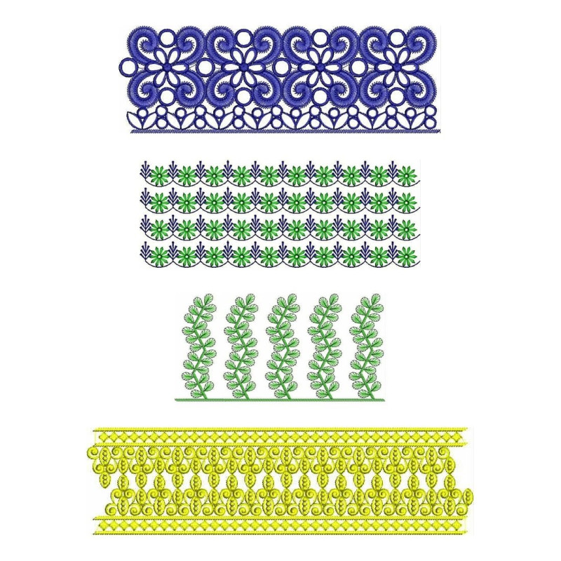 50 Lace Embroidery Designs | November 2020 Bulk Download