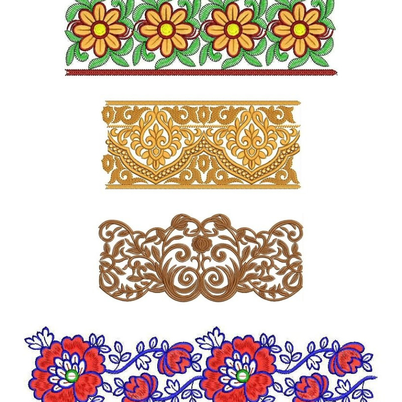 50 Lace Embroidery Designs | November 2020 Bulk Download
