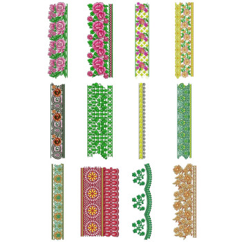 50 Lace Embroidery Designs | January 2021 Bulk Download