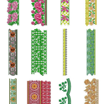 50 Lace Embroidery Designs | January 2021 Bulk Download