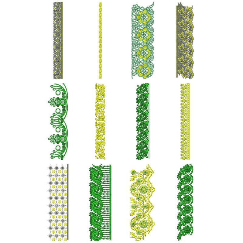 50 Lace Embroidery Designs | January 2021 Bulk Download