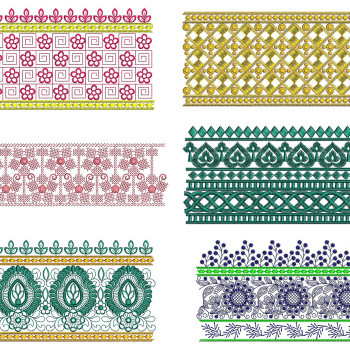 50 Lace Embroidery Designs | August 2021 Bulk Download