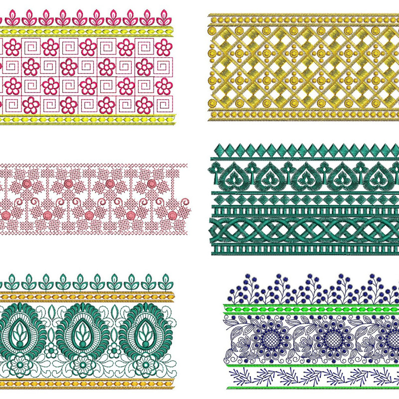 50 Lace Embroidery Designs | August 2021 Bulk Download