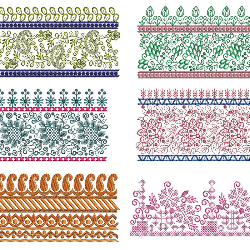 50 Lace Embroidery Designs | August 2021 Bulk Download