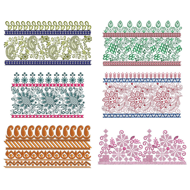 50 Lace Embroidery Designs | August 2021 Bulk Download